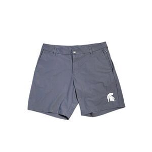 Lululemon Men's Dark Gray Chino Shorts Size 34 Michigan State logo